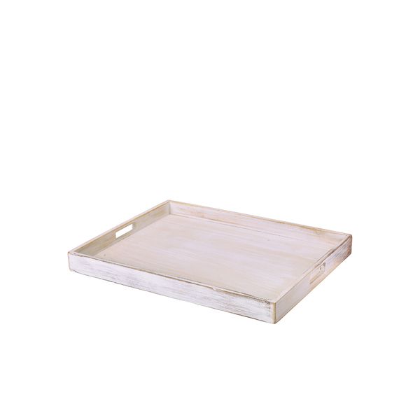 Picture of GW White Wash Butlers Tray 49 x 38.5 x 4.5cm