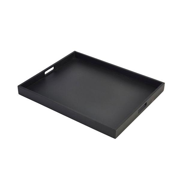 Picture of Solid Black Butlers Tray 53.5 x 42.5 x 4.5cm