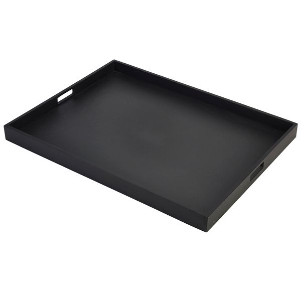 Picture of Solid Black Butlers Tray 64 x 48 x 4.5cm