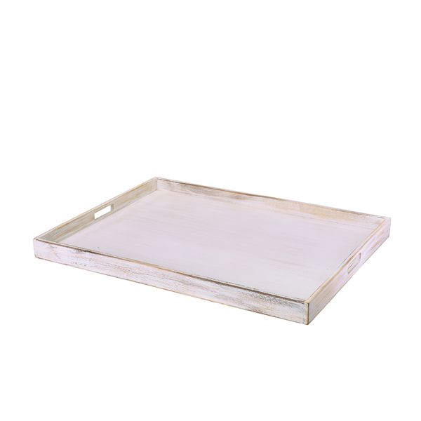 Picture of GW White Wash Butlers Tray 64 x 48 x 4.5cm