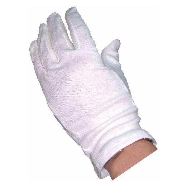 Picture of White Waiter Cotton Gloves  (10 Pairs)