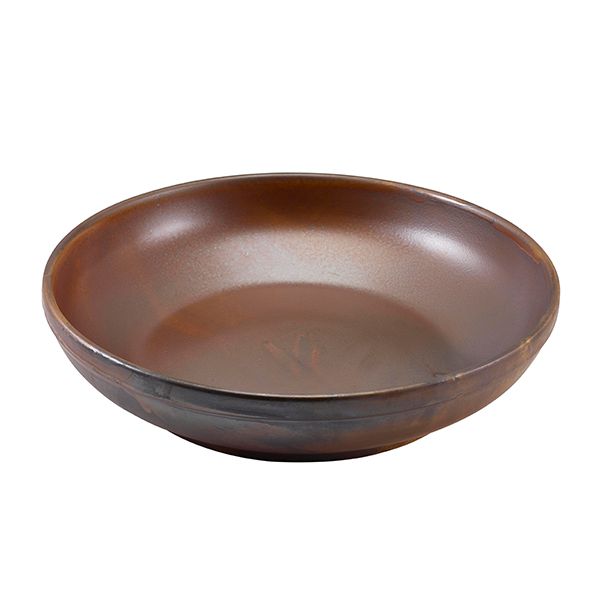 Picture of Terra Porc Rustic Copper Coupe Bowl 27.5cm