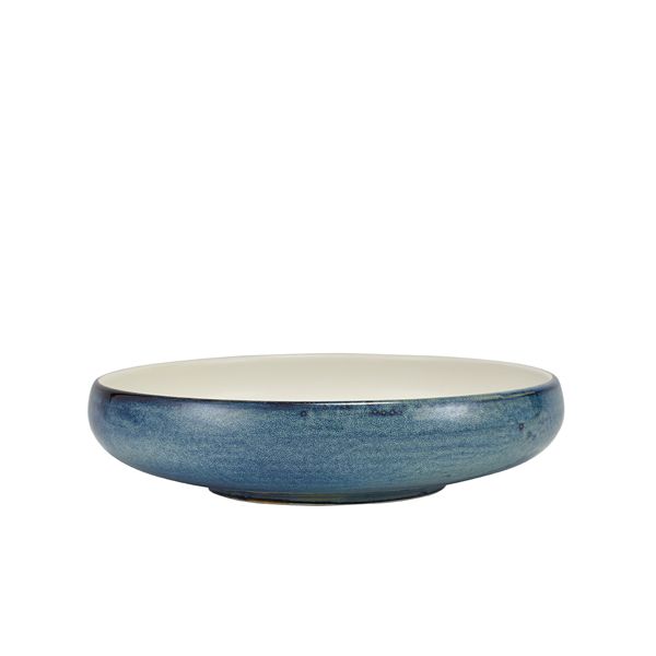 Picture of Terra Porc Aqua Blue 2 Tone Coupe Bowl 24.5cm