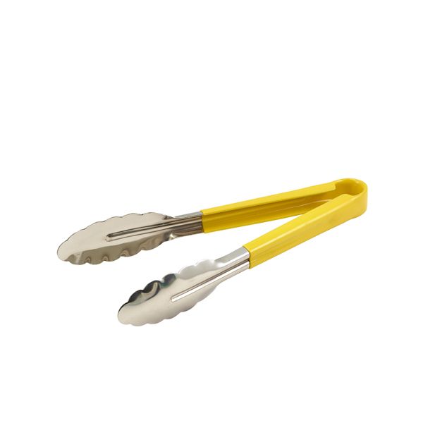 Picture of Genware Colour Coded St/St. Tong 31cm Yellow