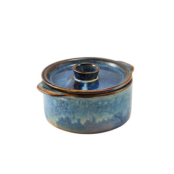 Picture of Terra Porc Aqua Blue Mini Casserole Dish 14cm