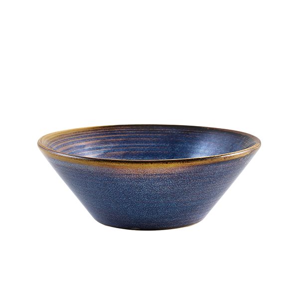 Picture of Terra Porcelain Aqua Blue Conical Bowl 14cm