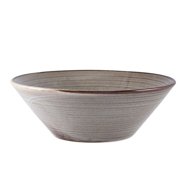 Picture of Terra Porcelain Grey Conical Bowl 19.5cm