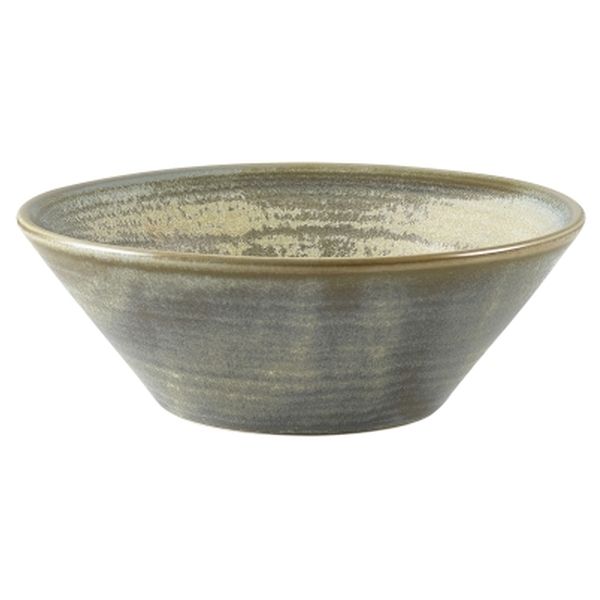 Picture of Terra Porcelain Matt Grey Conical Bowl 14cm