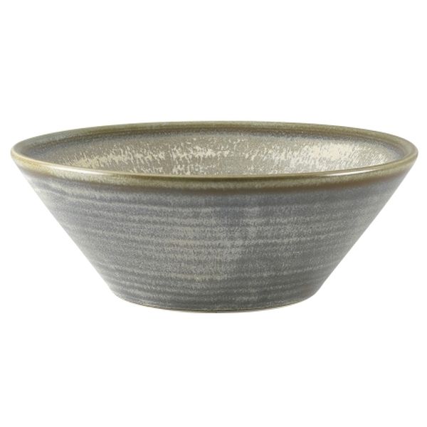 Picture of Terra Porcelain Matt Grey Conical Bowl 16cm