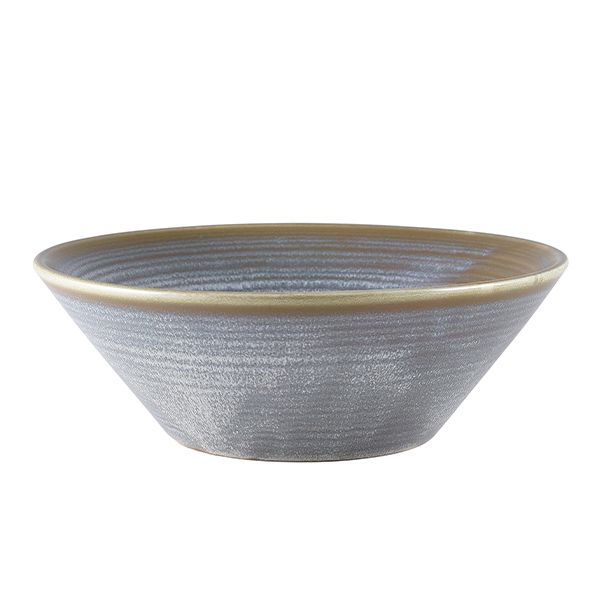 Picture of Terra Porcelain Matt Grey Conical Bowl 19.5cm