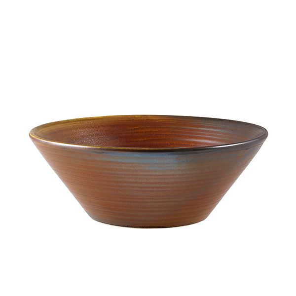 Picture of Terra Porc Rustic Copper Conical Bowl 16cm