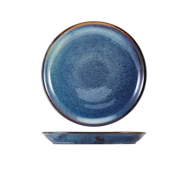 Picture of Terra Porcelain Aqua Blue Coupe Plate 19cm