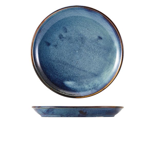 Picture of Terra Porcelain Aqua Blue Coupe Plate 12" eac