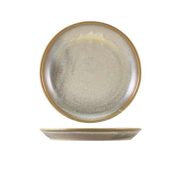 Picture of Terra Porcelain Matt Grey Coupe Plate 19cm