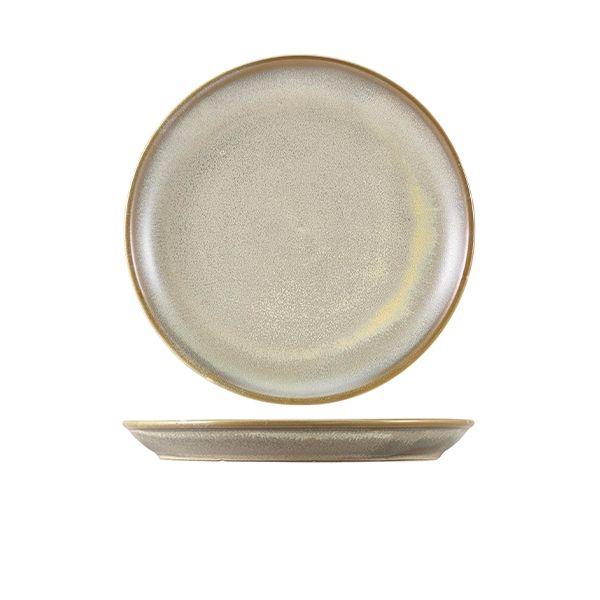 Picture of Terra Porcelain Matt Grey Coupe Plate 24cm