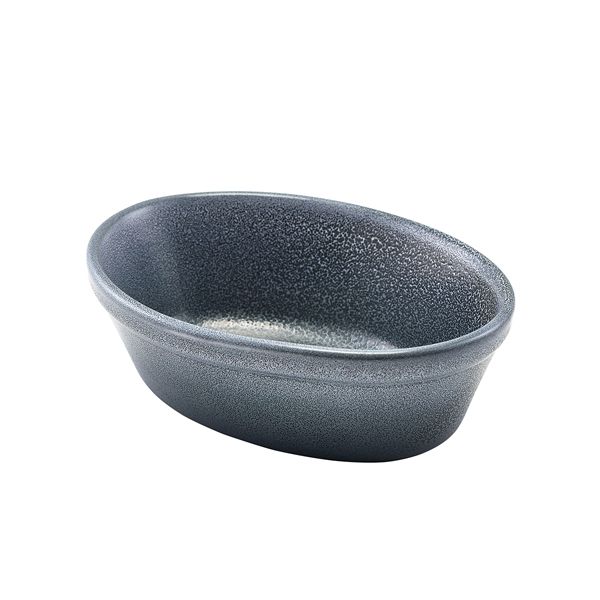 Picture of Forge Graphite Stoneware Oval Pie Dish 16cm