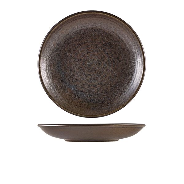 Picture of Terra Porcelain Black Deep Coupe Plate 25cm