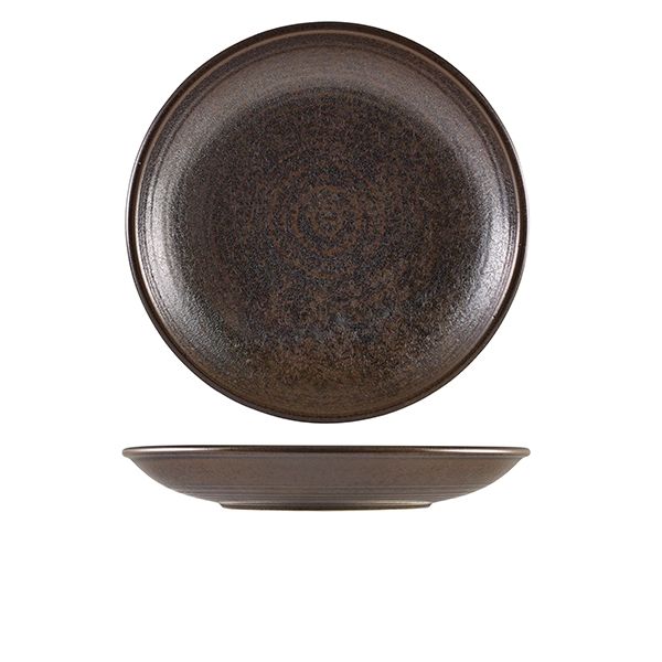 Picture of Terra Porcelain Black Deep Coupe Plate 28cm