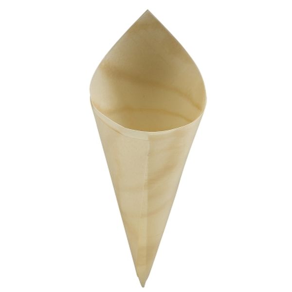 Picture of GW Disp Wooden Serving Cones 12.5cm (100)