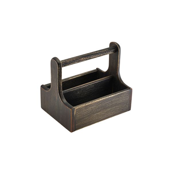 Picture of Medium Black Wooden Table Caddy