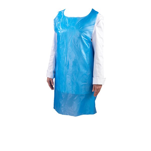 Picture of Blue Disposable Pe Apron (100 Pcs)