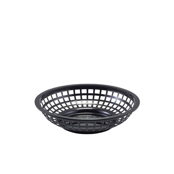 Picture of GenWare Round Fast Food Basket Black 20cm