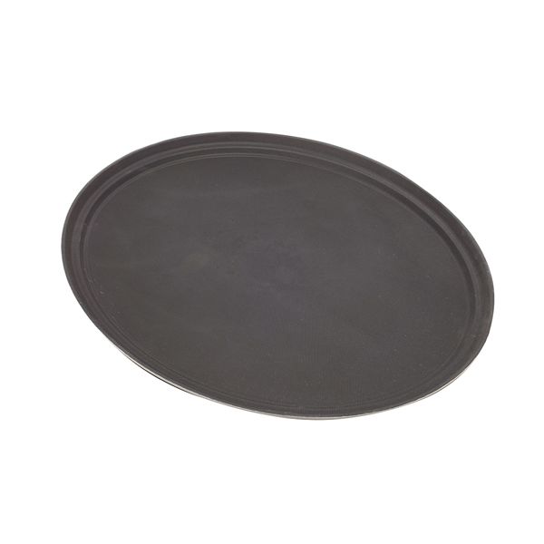 Picture of Gengrip 27" Oval Non-Slip Tray Black