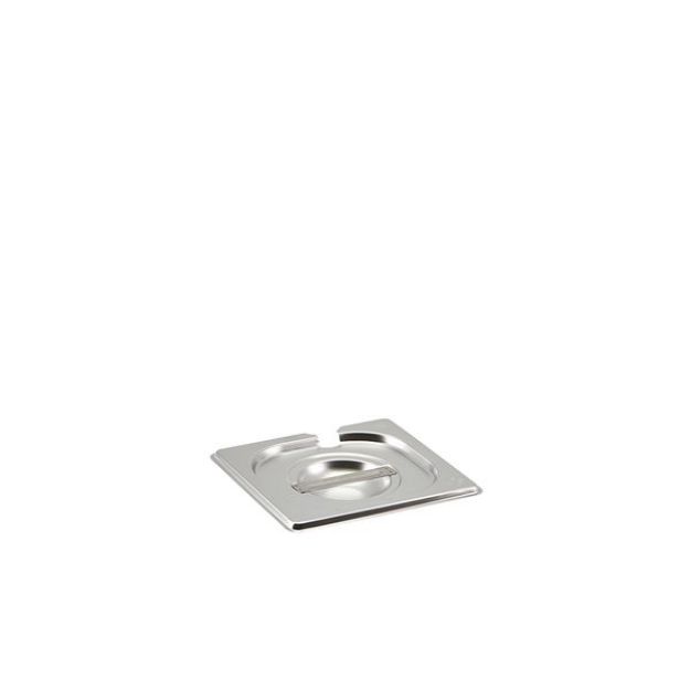 Picture of St/St Gastronorm Pan Notched Lid 1/6