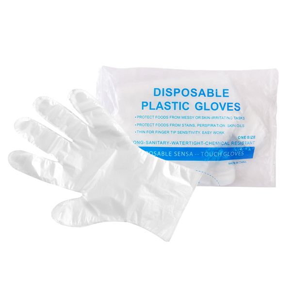 Picture of Disposable Gloves Clear (10 Packs Of 100)