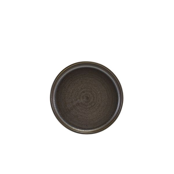 Picture of Terra Porc Black Low Presentation Plate 14cm