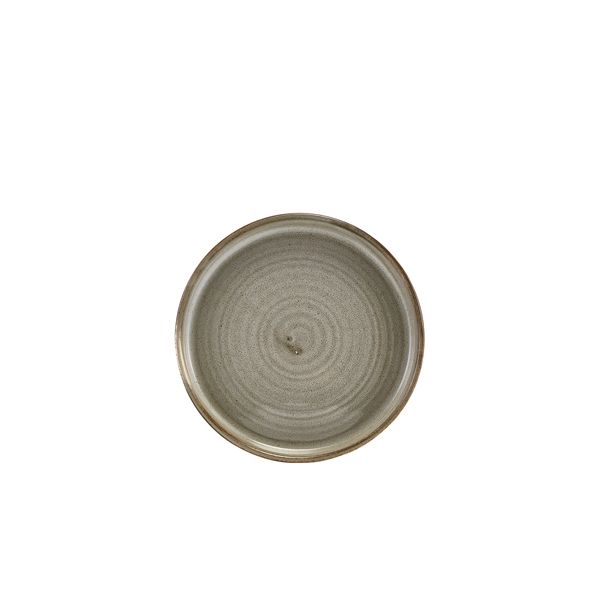 Picture of Terra Porc Grey Low Presentation Plate 14cm