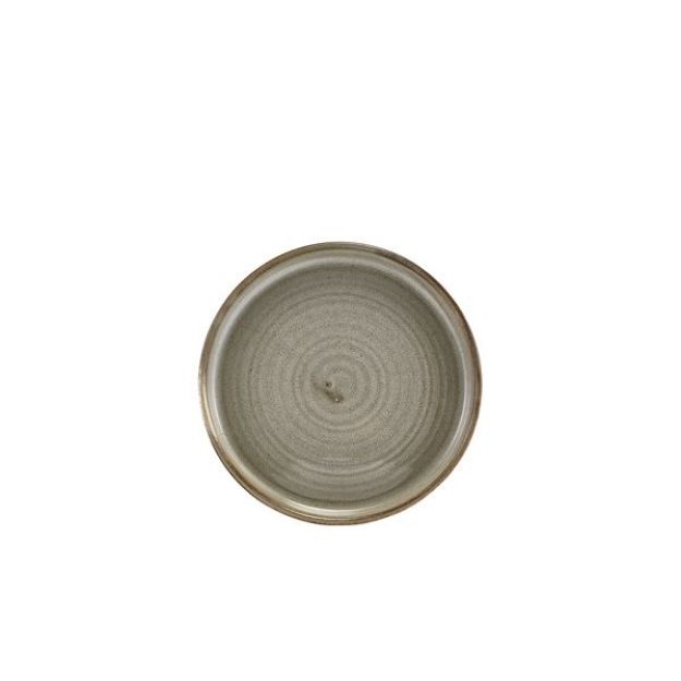 Picture of Terra Porc Grey Low Presentation Plate 14cm