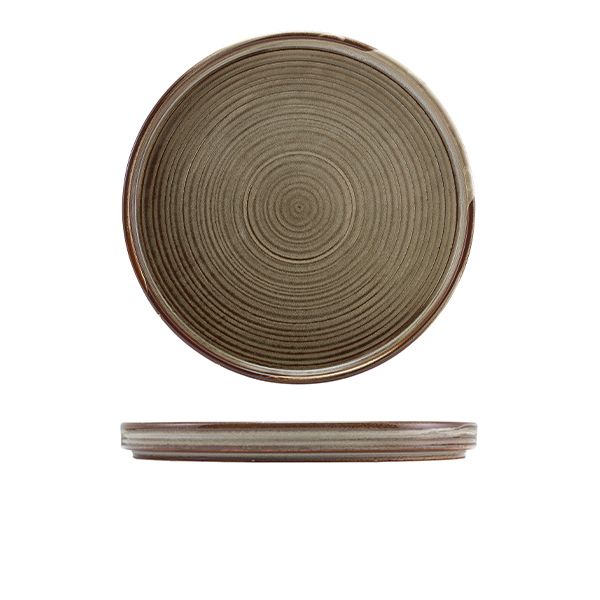 Picture of Terra Porc Grey Low Presentation Plate 25cm