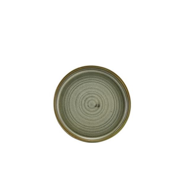 Picture of Terra Porc Matt Grey Low Presentat Plate 14cm