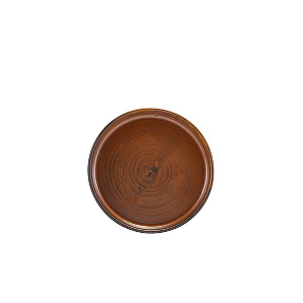 Picture of Terra Porc Rustic Copper Low Pres Plate 14cm