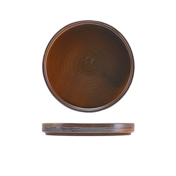 Picture of Terra Porc Rustic Copper Low Pres Plate 18cm