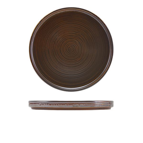 Picture of Terra Porc Rustic Copper Low Pres Plate 25cm