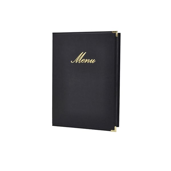 Picture of Classic A4 Menu Holder Black 4 Pages