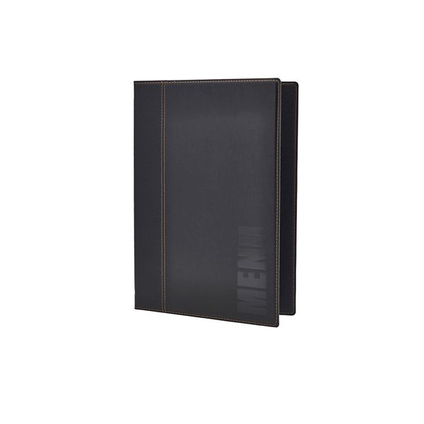 Picture of Contemporary A4 Menu Holder Black 4 Pages