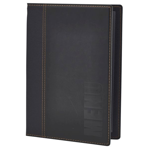 Picture of Contemporary A5 Menu Holder Black 4 Pages