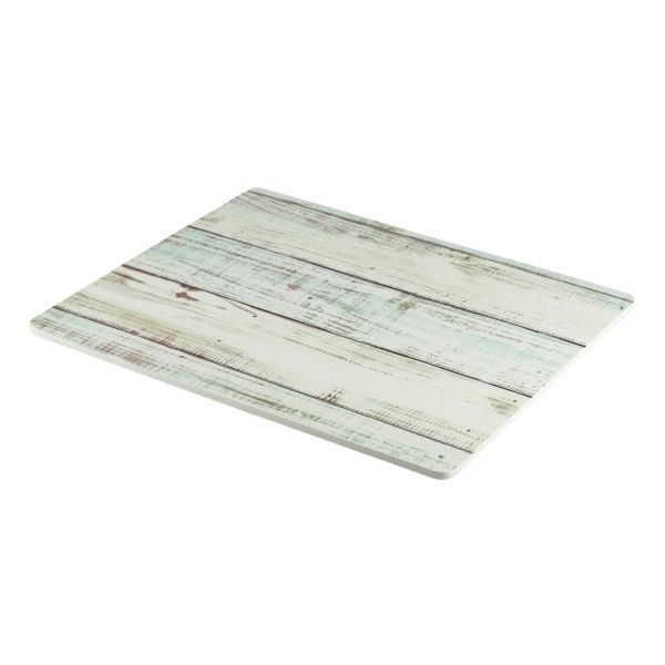 Picture of White Wash Wood Effect Melamin Platter GN 1/2