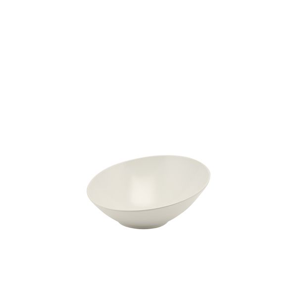 Picture of White Melam Slanted Buffet Bowl 21x20 x 10cm