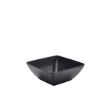 Picture of Black Melamine Curved Square Bowl 26.2cm
