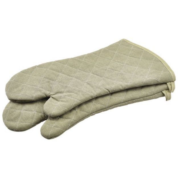 Picture of Flame Retardant 17" Tan Oven Mitt (Pair)