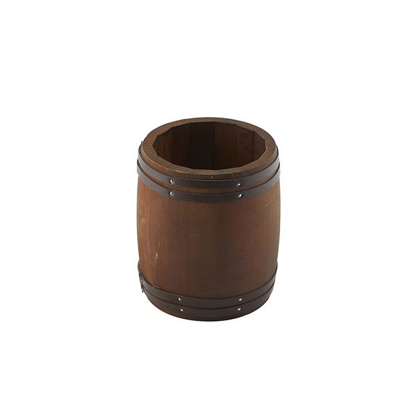 Picture of Miniature Dark Wooden Barrel 11.5 x 13.5cm