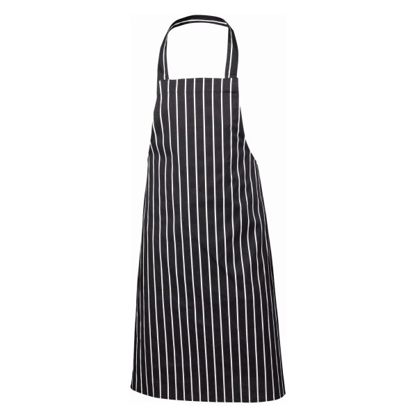 Picture of Navy Butchers Stripe Bib Apron 70cm X 100cm