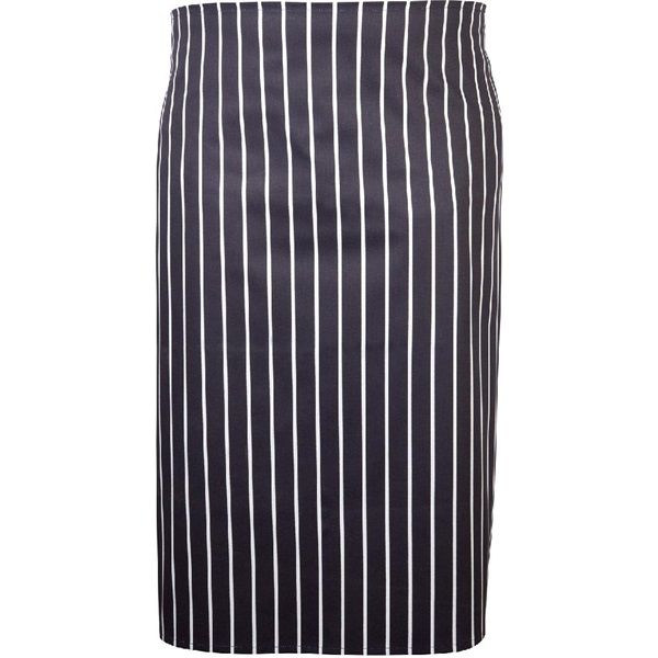 Picture of Navy Butchers Stripe Waist Apron 71cm X 76cm