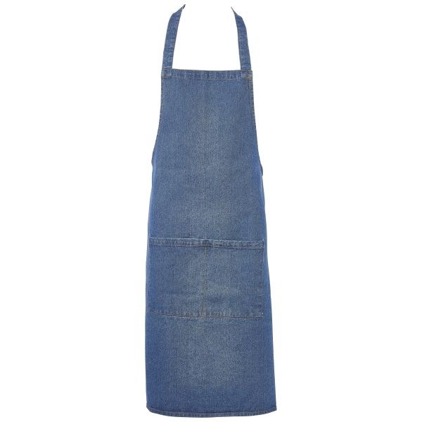 Picture of Washed Denim Bib Apron 70 x 90cm