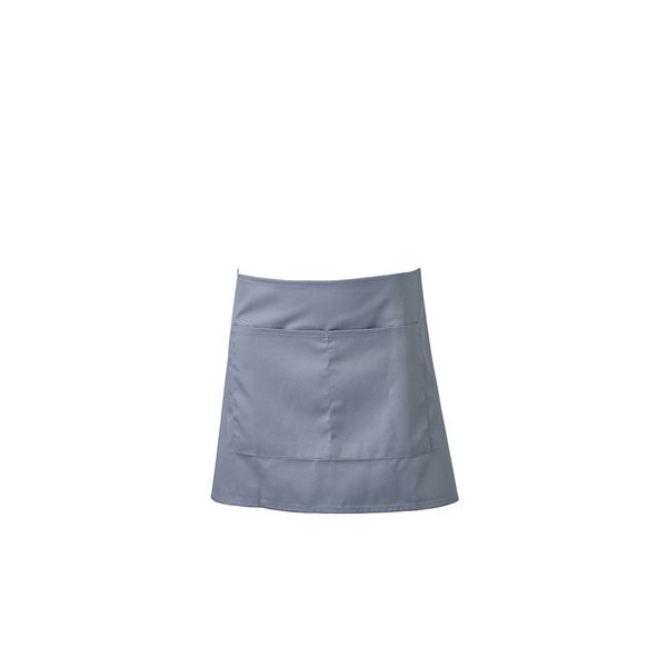 Picture of Grey Short Apron W/ Split Pocket 70 x 37cm