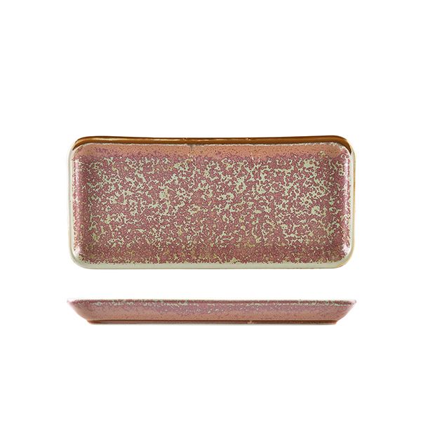 Picture of Terra Porc Rose Narrow Rect Platter 27x12.5cm